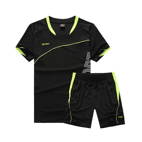 Kids Football Kits Sports Suit Boy's Jerseys Team Uniforms Soccer Training Sets Running Clothes Suits for Children Twins