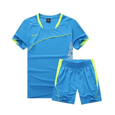 Kids Football Kits Sports Suit Boy's Jerseys Team Uniforms Soccer Training Sets Running Clothes Suits for Children Twins