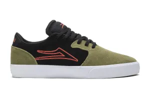 LAKAI Cardiff Shoes Olive/Black Suede