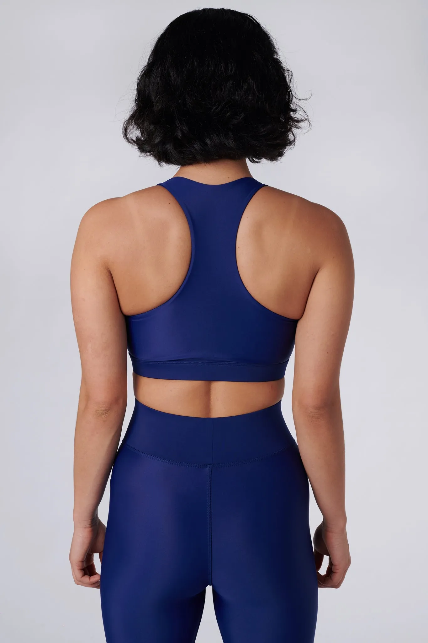 Liv Front Zip Sports Bra | Recycled Nylon | Royal