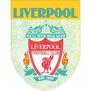 Liverpool Soccer Team Flag Shield Style