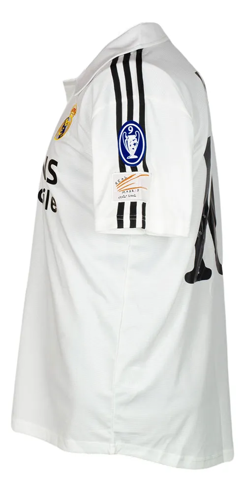 Luis Figo Signed White Real Madrid Soccer Jersey BAS