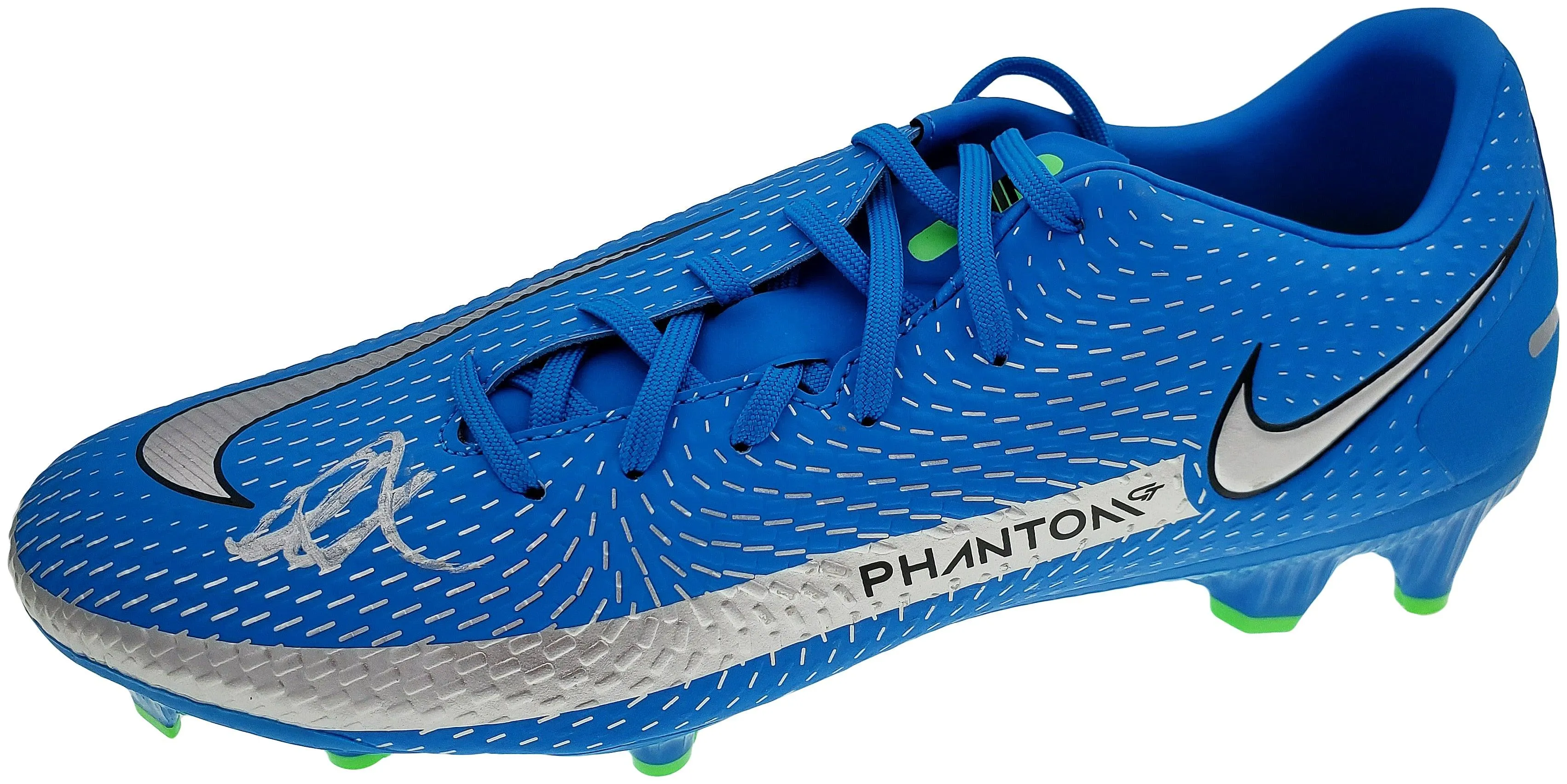 Mason Mount Autographed Blue Nike Phantom Cleat Shoe Chelsea F.C. Size 9.5 Beckett BAS Stock #196465