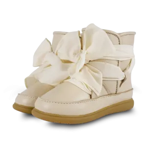 Maudi Shoes | Cream Leather