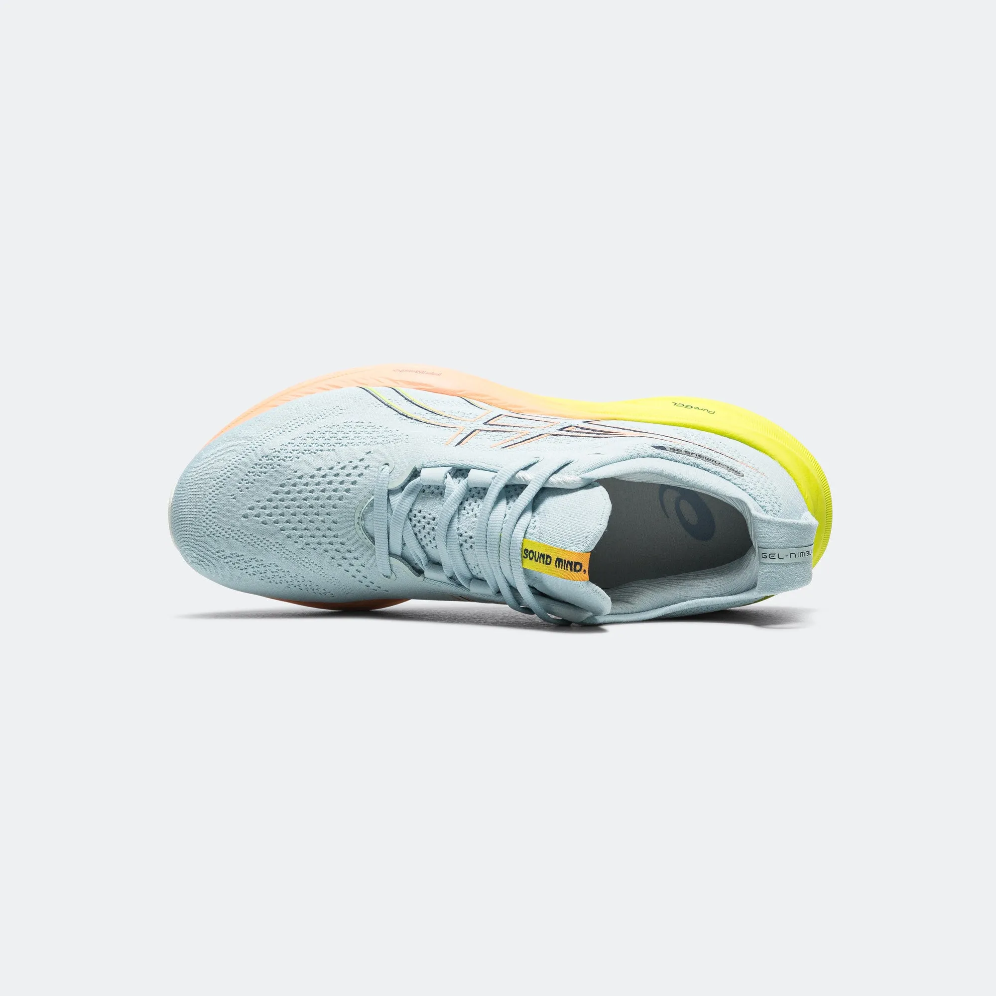 Men GEL-Nimbus 26 'Paris' - Cool Grey/Safety Yellow