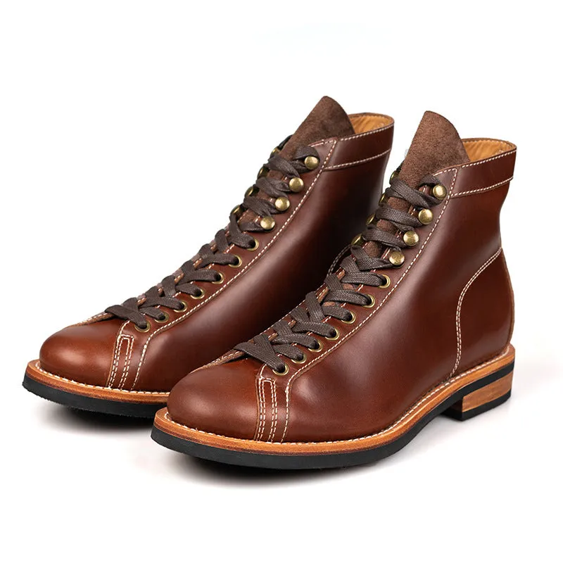 Men's Boxing Leather Boots