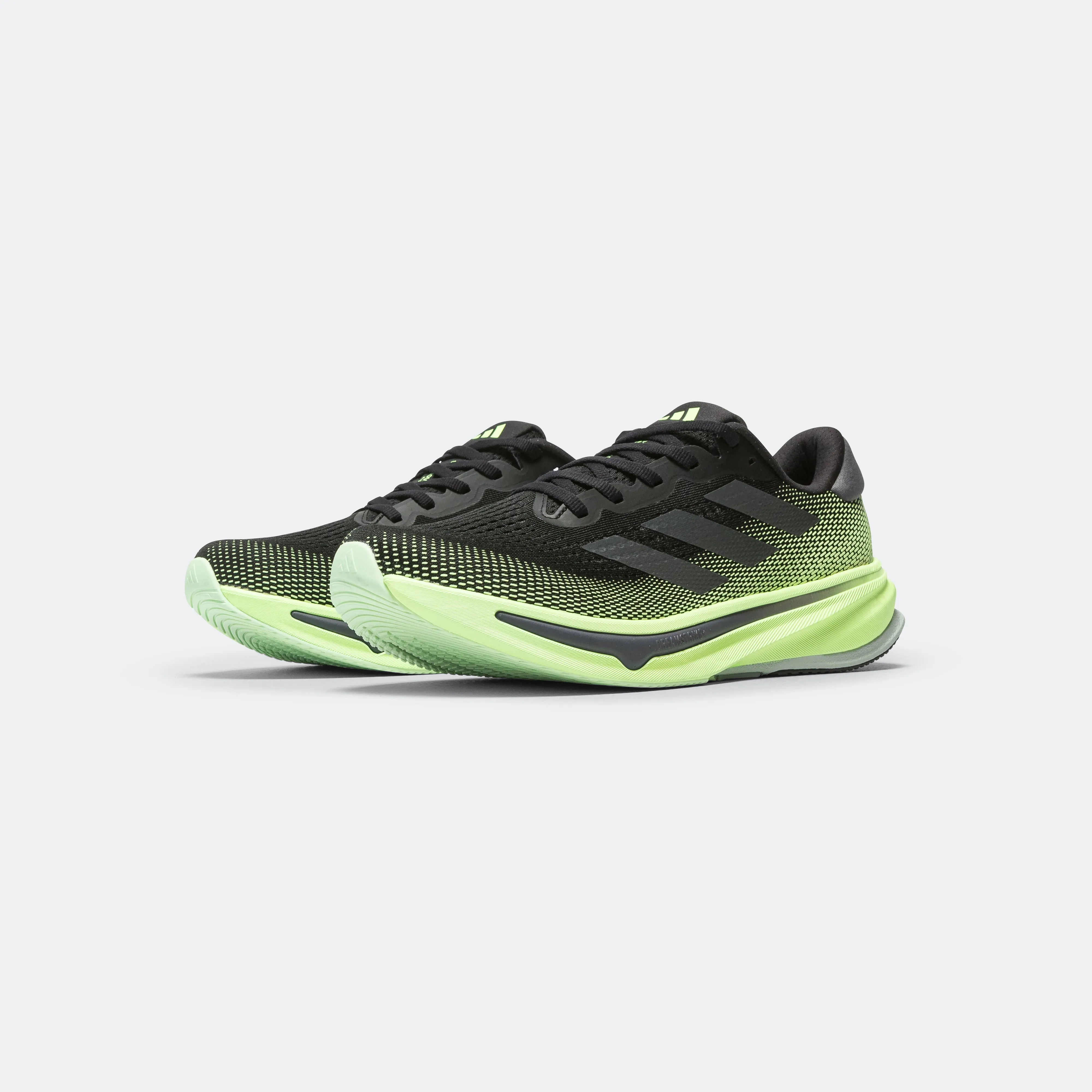 Mens Supernova Rise - Core Black/Grey Five-Green Spark