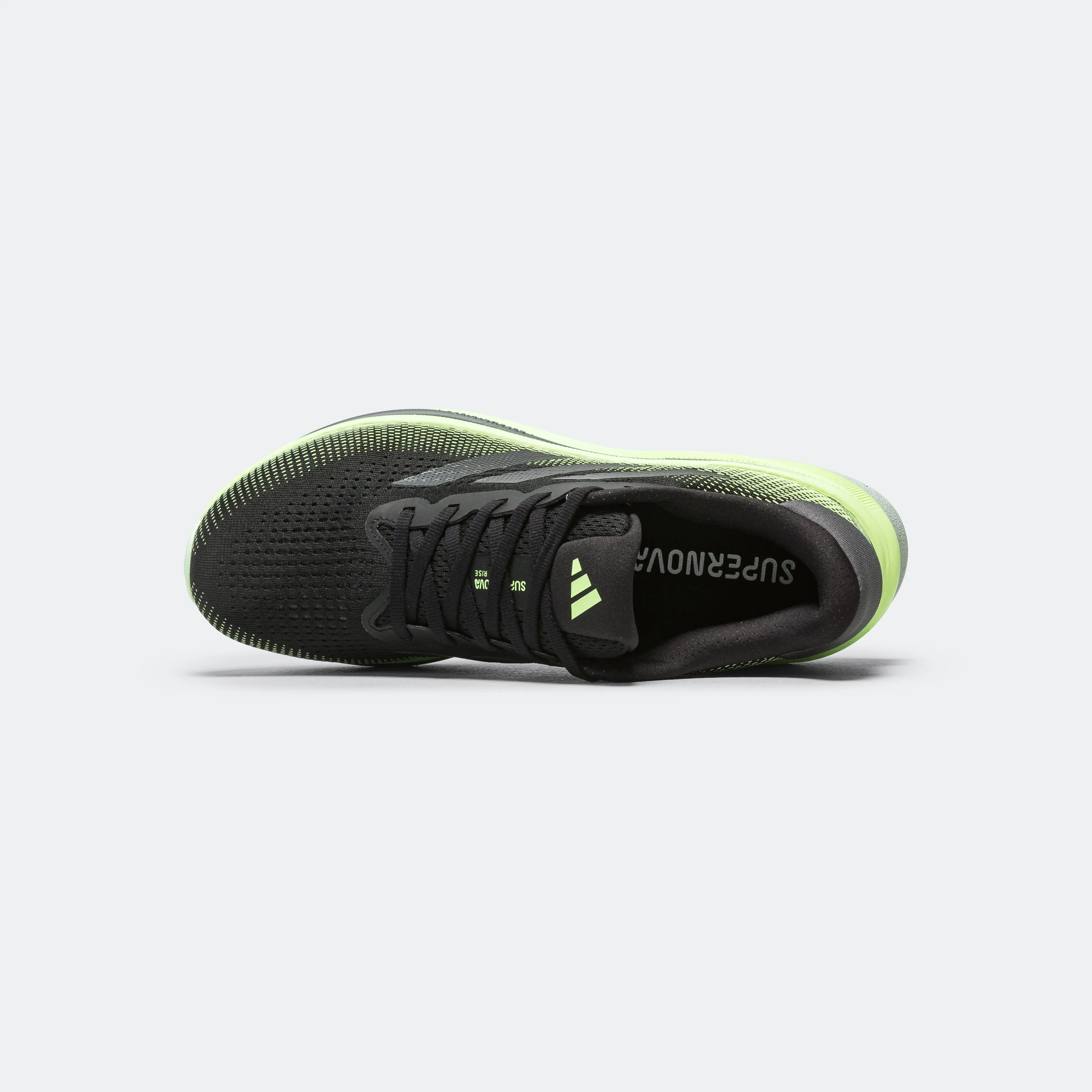 Mens Supernova Rise - Core Black/Grey Five-Green Spark