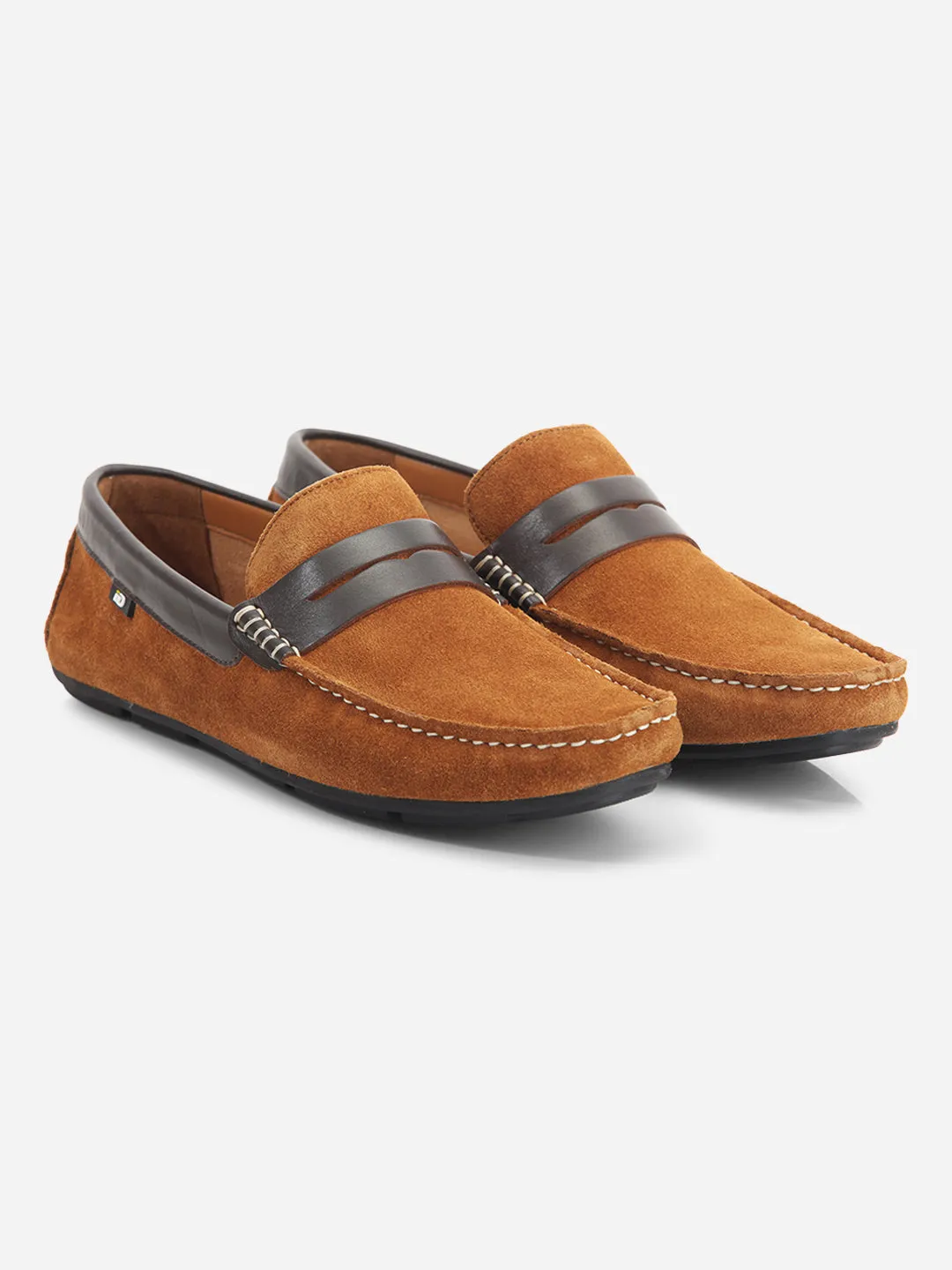 Men's Tan Moc Toe Casual Loafer (ID1142)