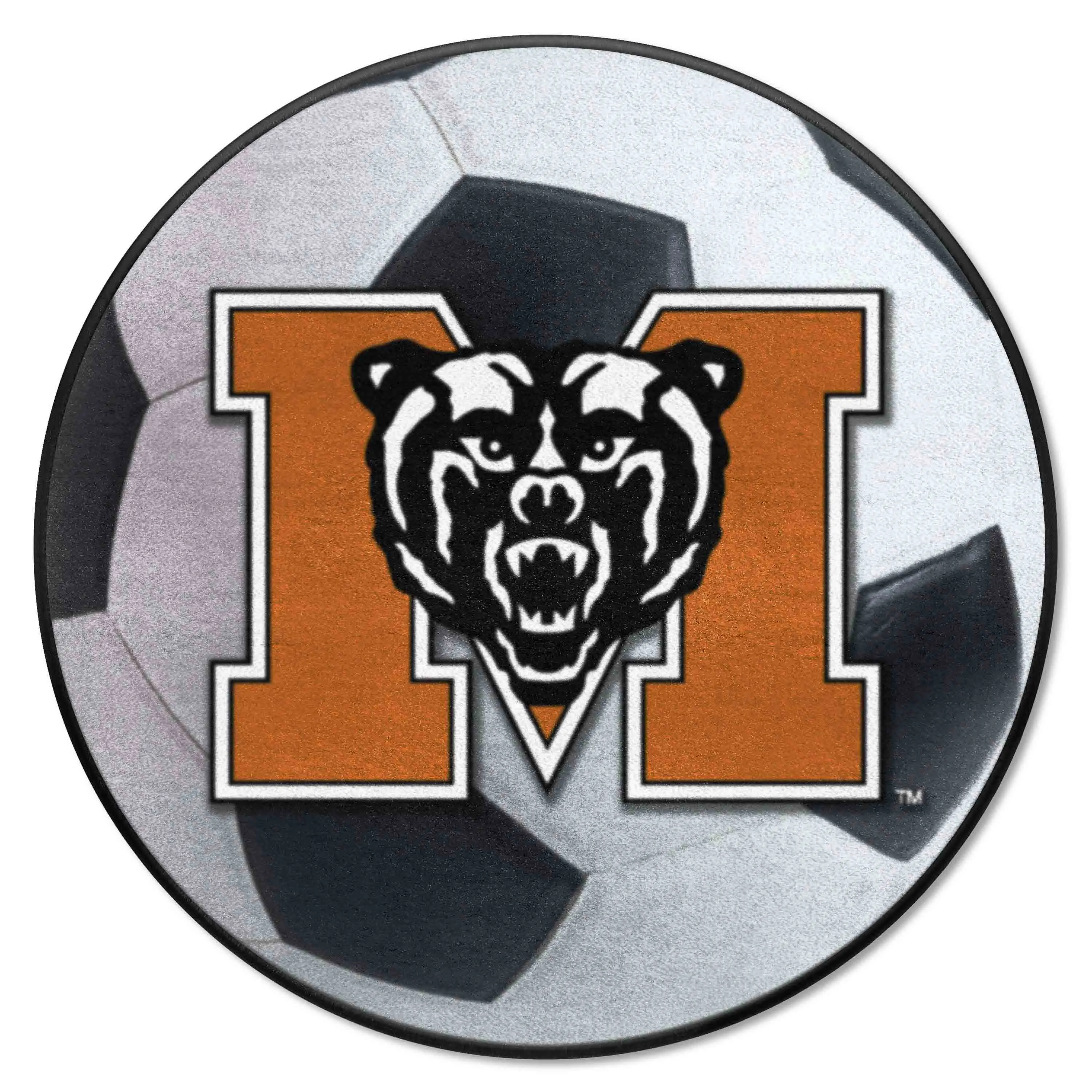 Mercer Bears Soccer Ball Rug - 27in. Diameter