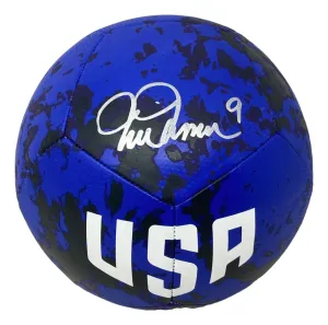 Mia Hamm Signed USA Blue Nike Soccer Ball BAS ITP