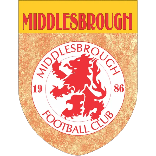 Middlesborough Soccer Team Flag Shield Style