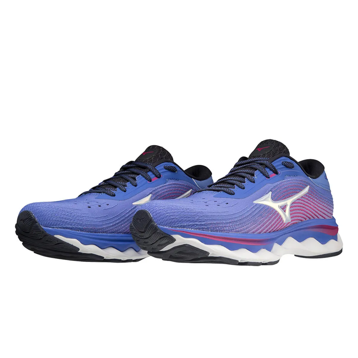 Mizuno Wave Sky 5 Womens | Amparoblue/wht/ffuchsia