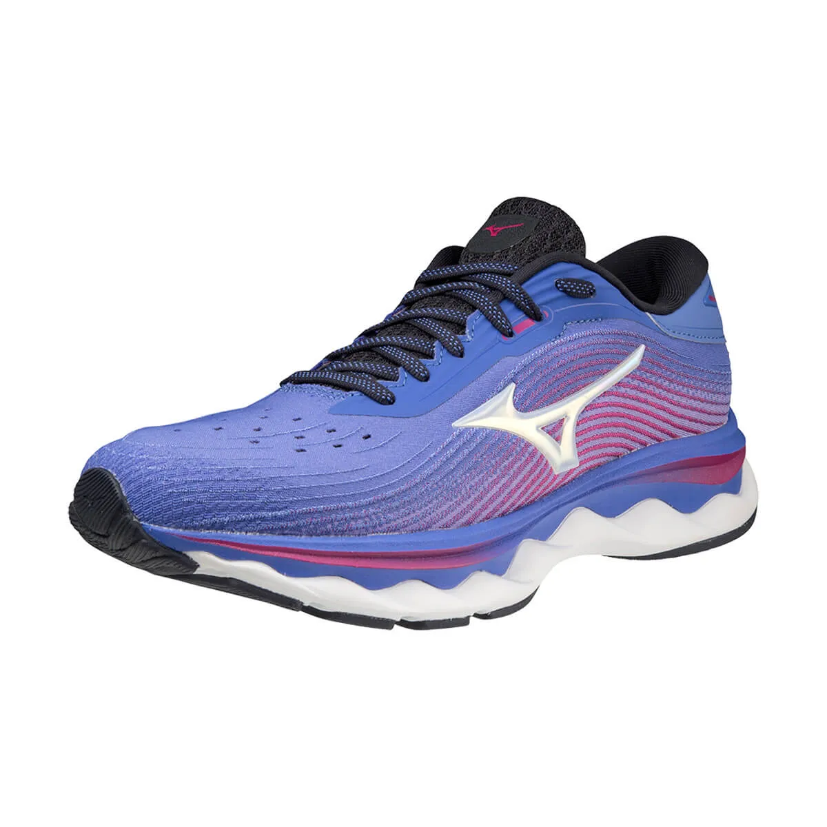 Mizuno Wave Sky 5 Womens | Amparoblue/wht/ffuchsia