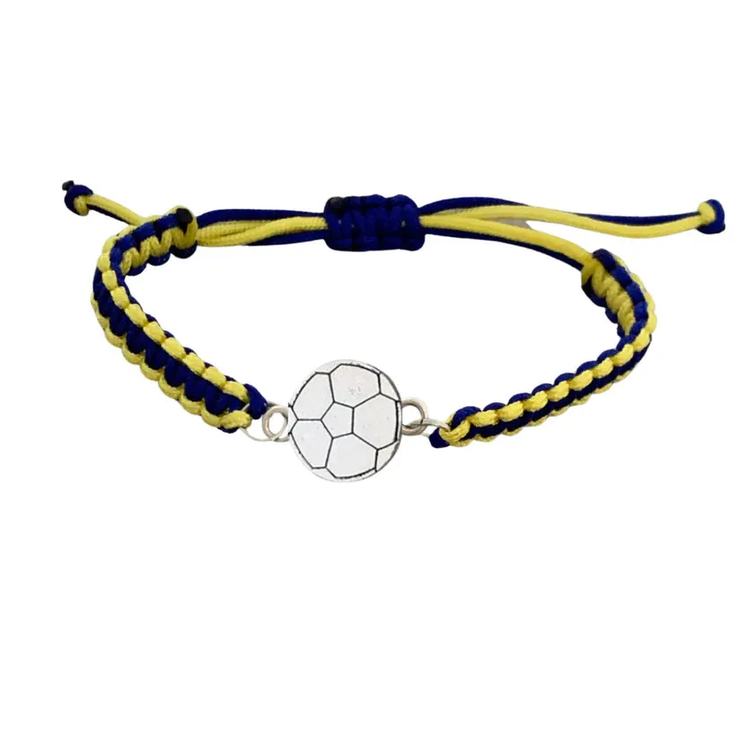 Multi Colored Soccer Bracelet - Pick Colors & Charms