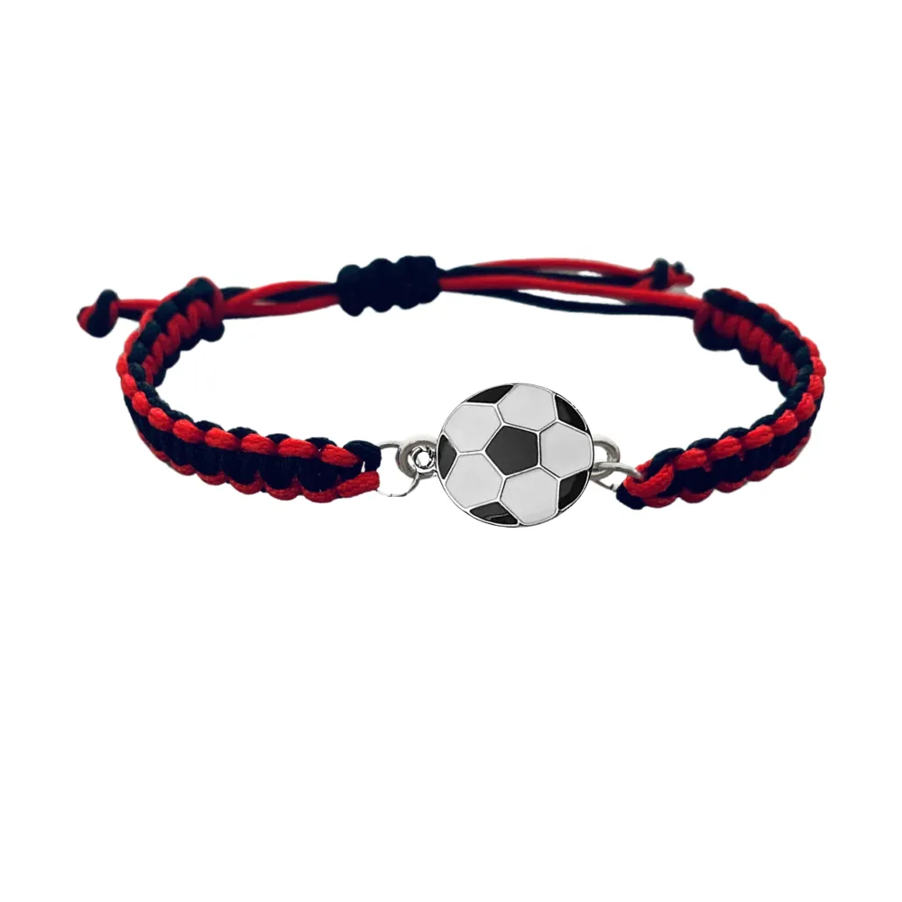 Multi Colored Soccer Bracelet - Pick Colors & Charms