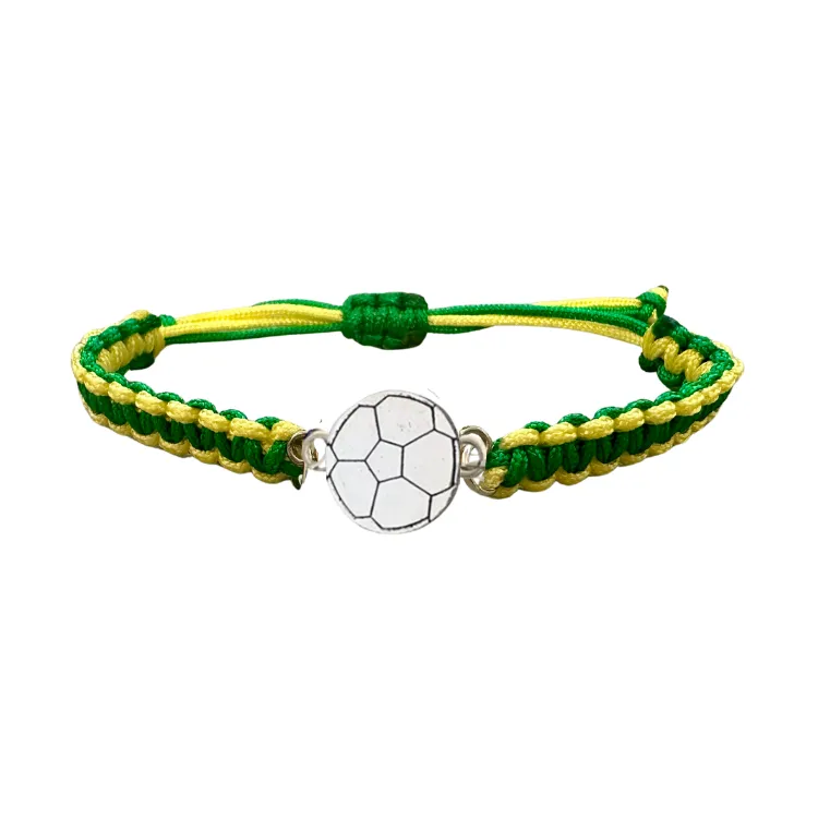 Multi Colored Soccer Bracelet - Pick Colors & Charms