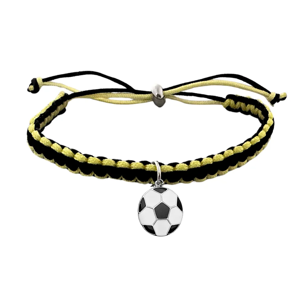 Multi Colored Soccer Hanging Charm Bracelet - Pick Colors & Charms