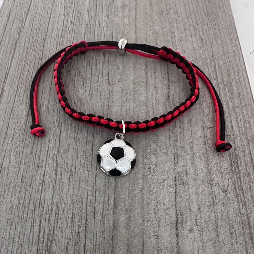 Multi Colored Soccer Hanging Charm Bracelet - Pick Colors & Charms