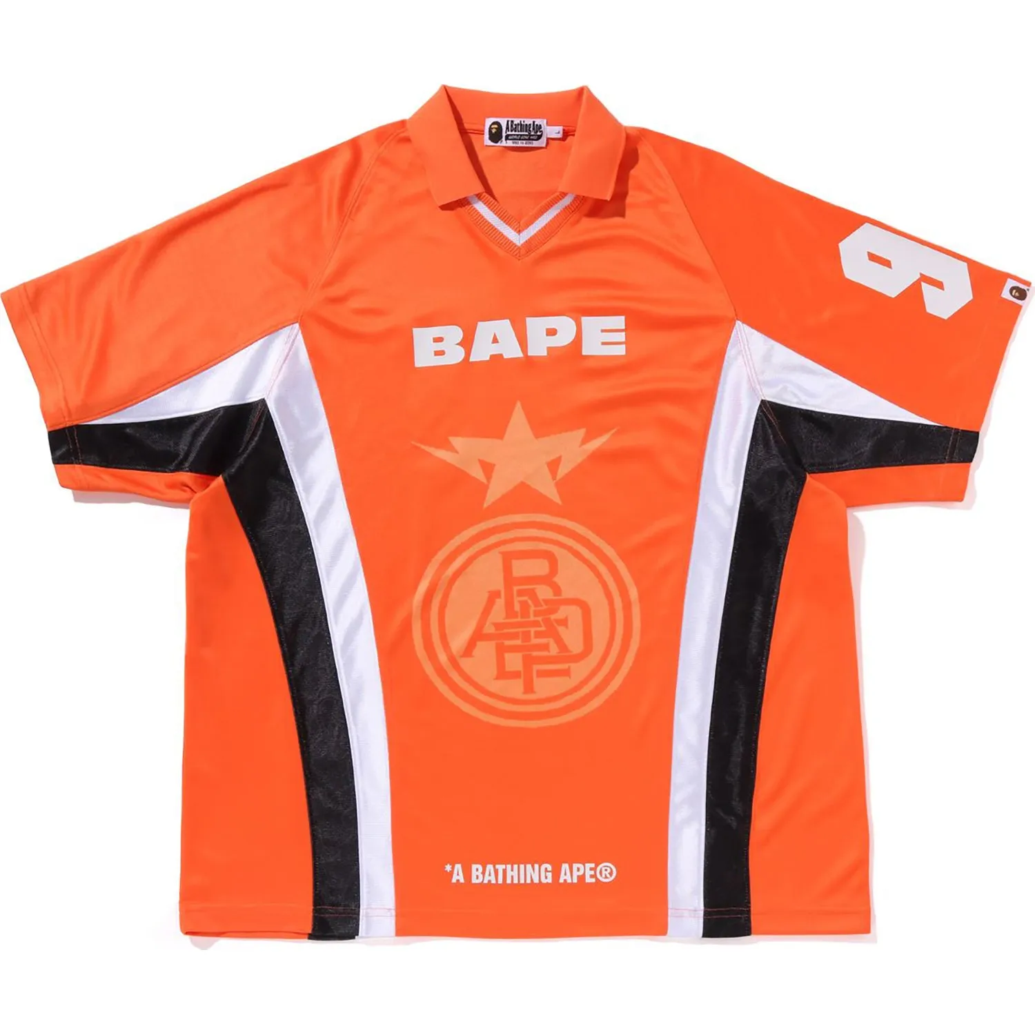 MULTI LOGO RELAXED FIT SOCCER JERSEY MENS