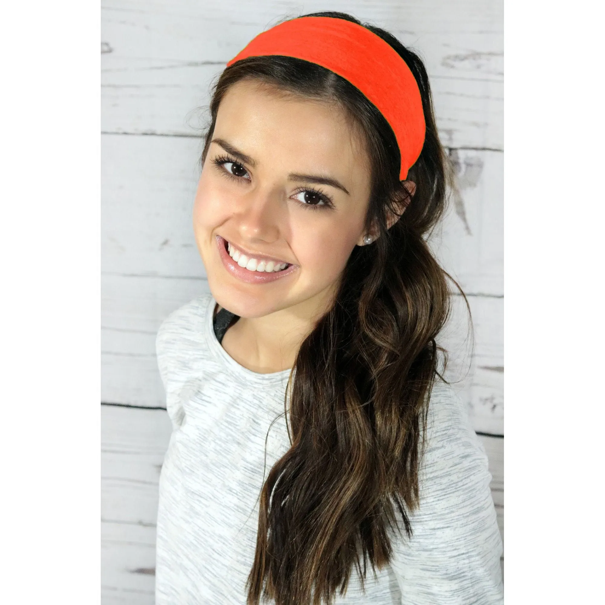 Neon Orange Cotton Headband