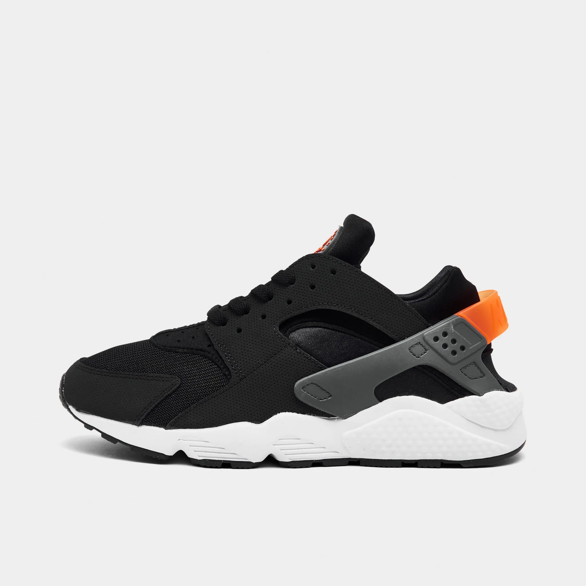 Nike Air Huarache Black / Iron Grey - Safety Orange