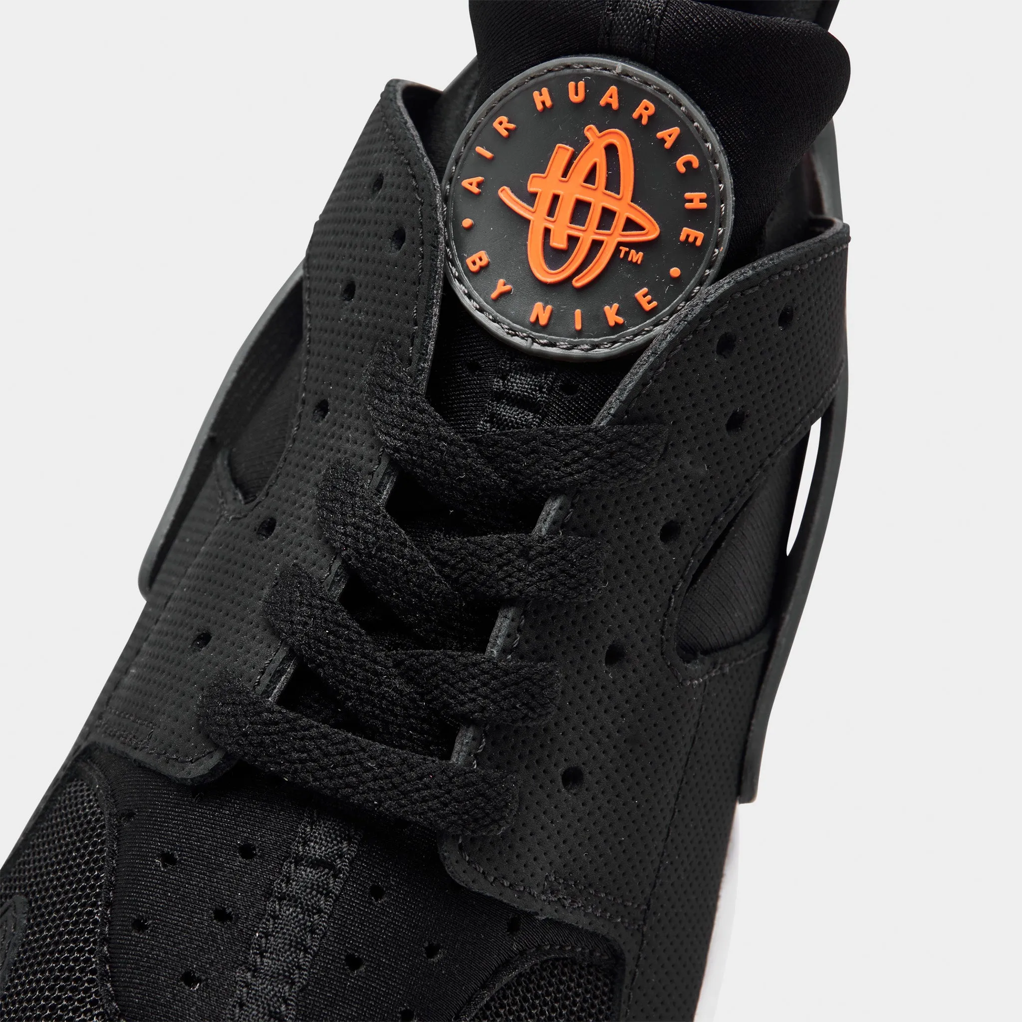 Nike Air Huarache Black / Iron Grey - Safety Orange