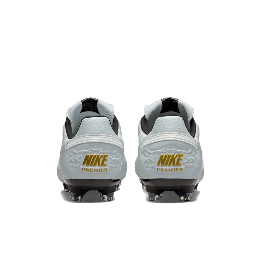 (NIKE-AT5889-011) Nike Premier 3 Firm Ground Cleats [Silver]