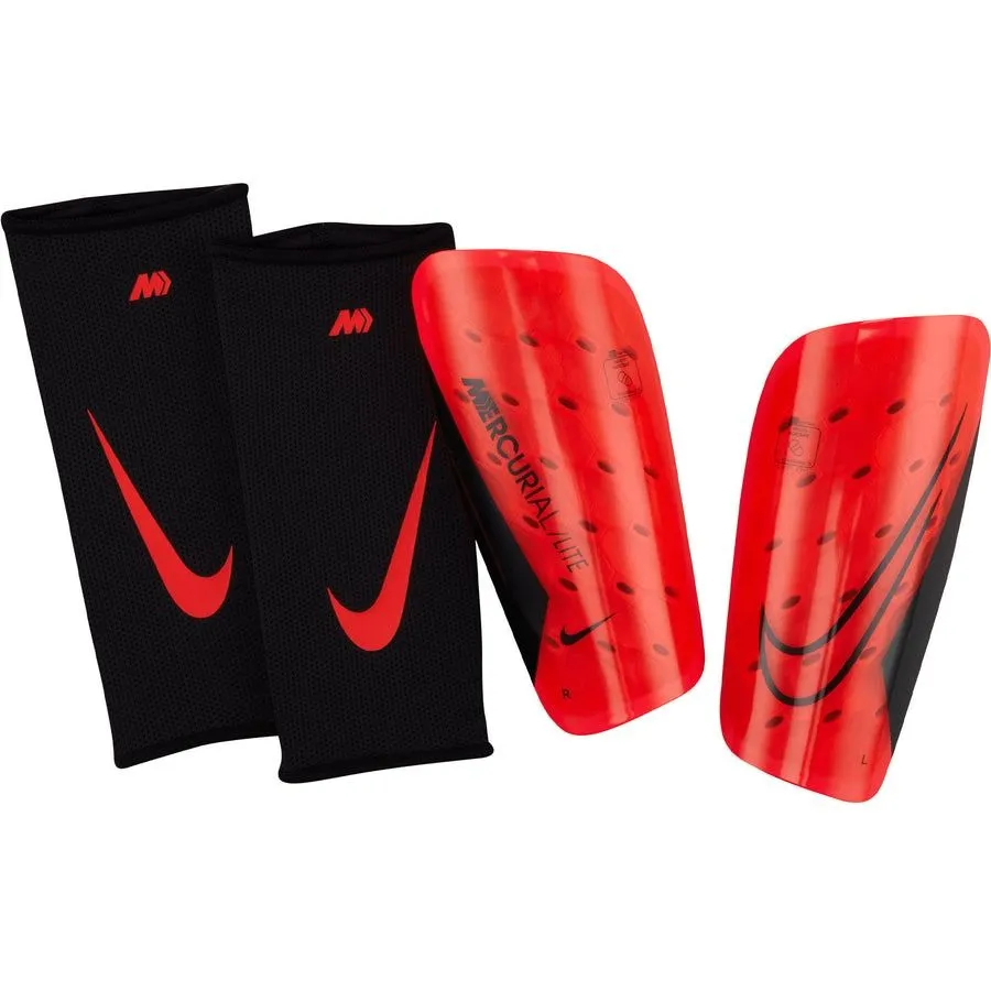 Nike CR7 Mercurial Lite Soccer Shin Guard (Ligh Crimson/Bright Mandarin/Pale Ivory)