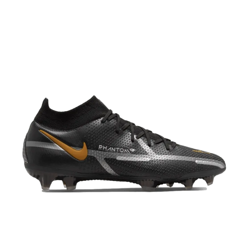 (NIKE-CZ9889-007) Nike Phantom GT2 Dynamic Fit Elite Firm Ground Cleats [BLACK]