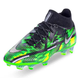 Nike Phantom GT2 Elite DF Shockwave Firm Ground Soccer Cleats (Black/Metallic Platinum)