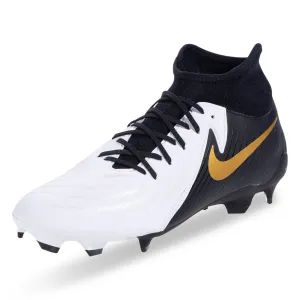 Nike Phantom Luna II Academy FG/MG Soccer Cleats (White/Black-Metallic Gold Coin)