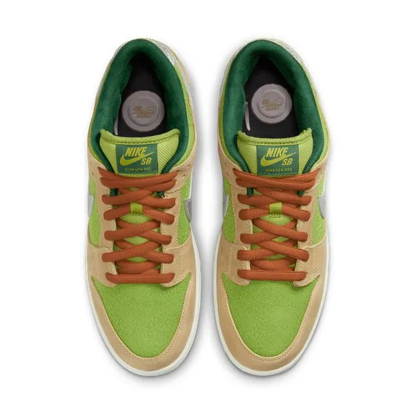 Nike SB Dunk Low Pro "Escargot" Sesame- Metallic Silver - Pear - Fir