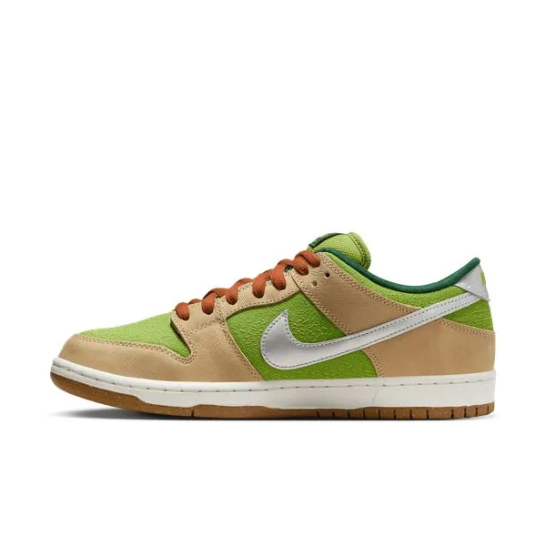 Nike SB Dunk Low Pro "Escargot" Sesame- Metallic Silver - Pear - Fir