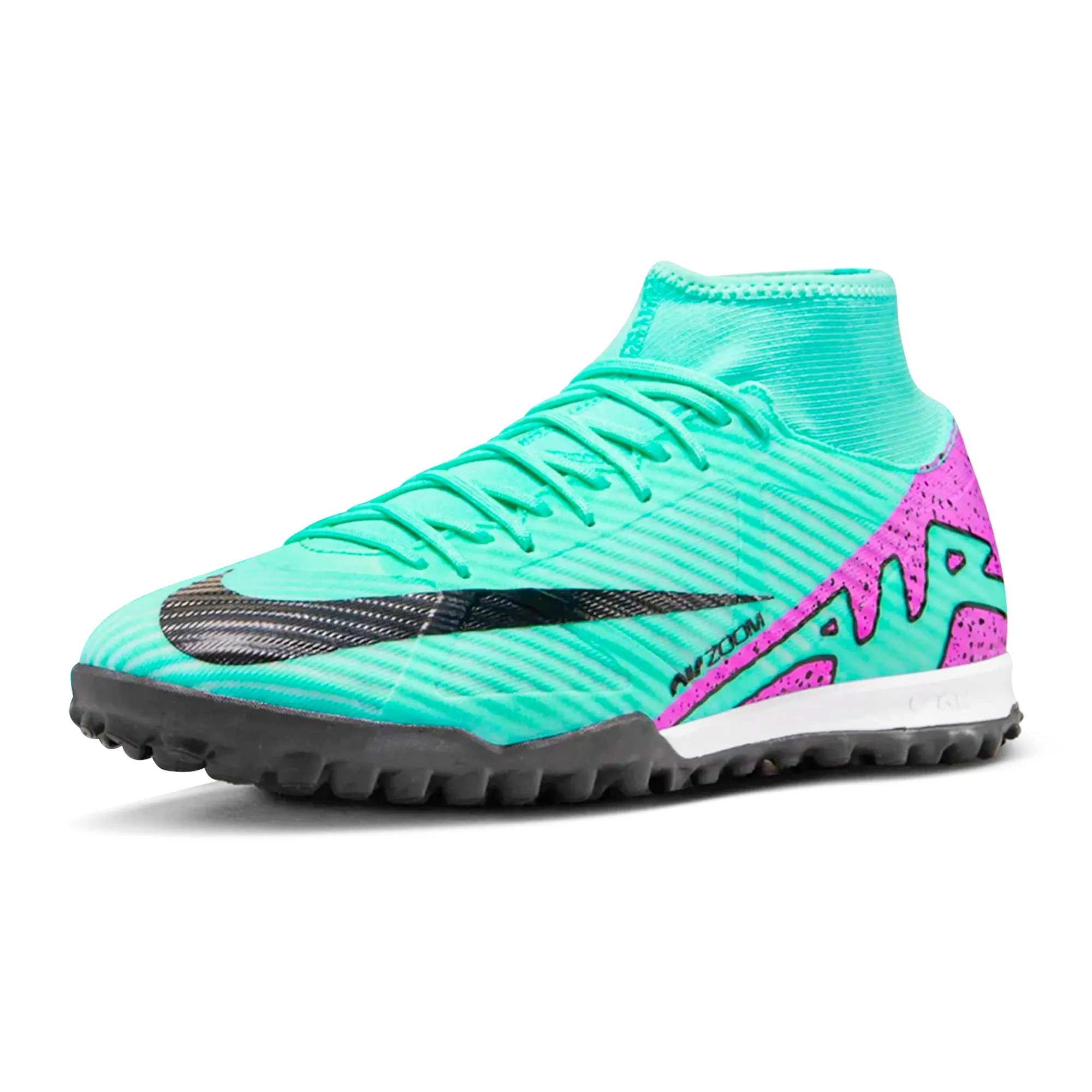 Nike Zoom Superfly 9 Academy Turf Soccer Shoes (Hyper Turquoise/Fuchsia Dream)