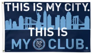 NYC FC New York City Football Club Official MLS Soccer DELUXE 3' x 5' Flag - Wincraft Inc.