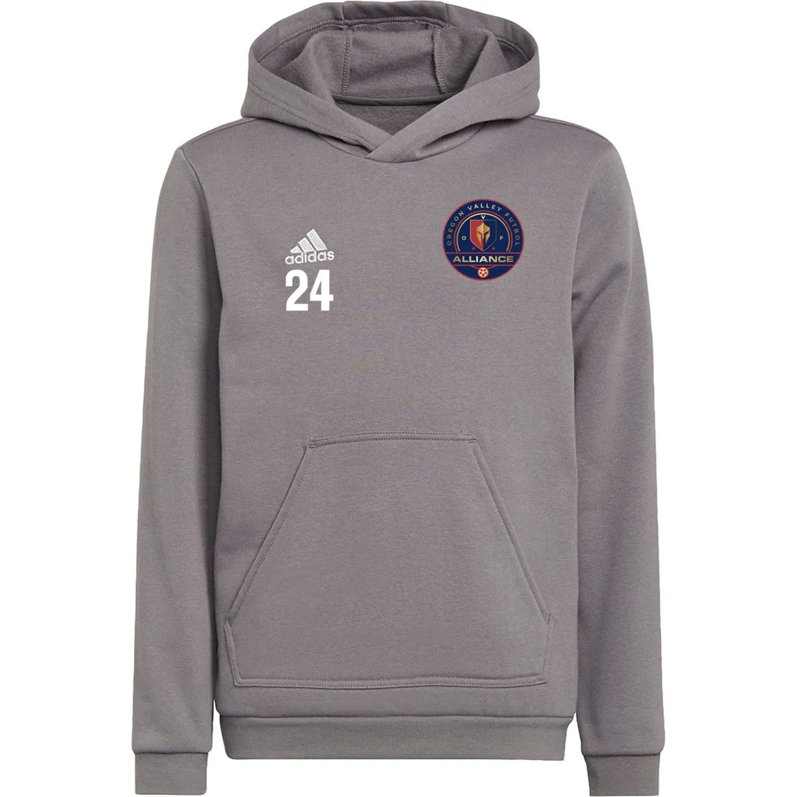 OVF Grey Hooded Sweatshirt [Youth]