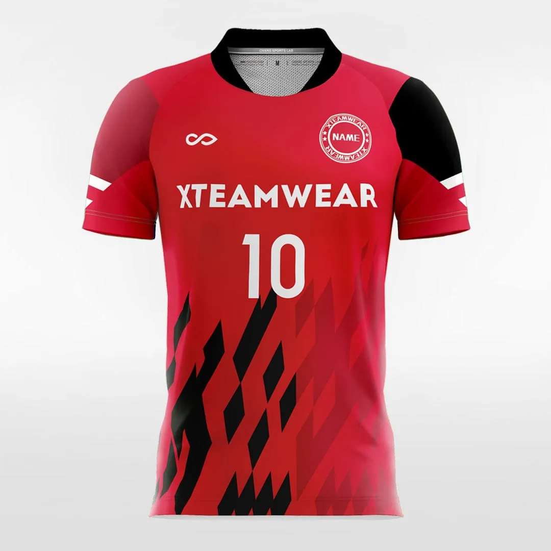 Pixel Fire - Customized Men's Sublimated Soccer Jersey