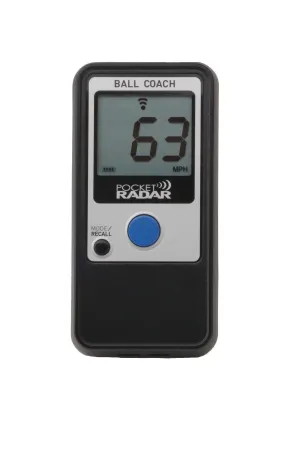 Pocket Radar Ball Coach / Pro-Level Speed Training Tool & Radar Gun: PR1000-BC