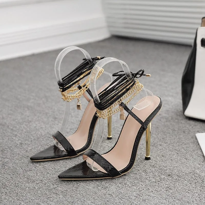 Pointed Strappy Sandals