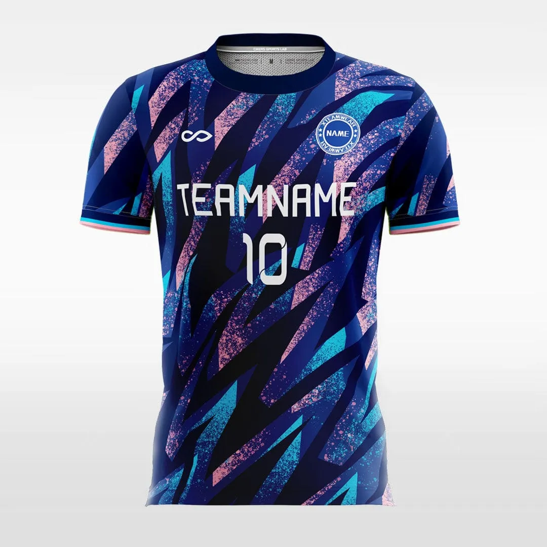 Pop Camouflage - Custom Kids Soccer Jerseys Design Navy Blue