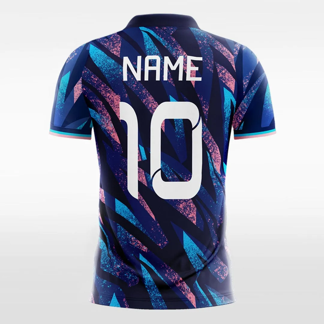 Pop Camouflage - Custom Kids Soccer Jerseys Design Navy Blue