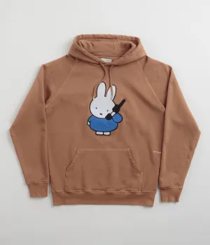 Pop Trading Company x Miffy Applique Hoodie - Brown