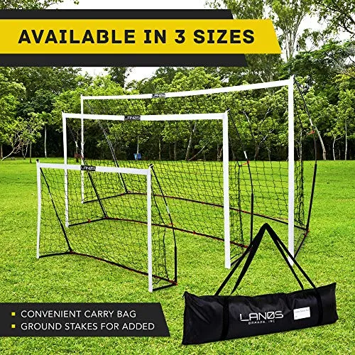 Portable Soccer Goals for Backyard, Lightweight Soccer Net with Carry Bag - Premium Soccer Goal and Soccer Training Equipment (2) 8 x 5 Feet [Single Goal]