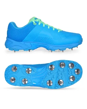 Puma 19.2 Cricket Shoes - Steel Spikes - Elektro Green Nrgy Blue