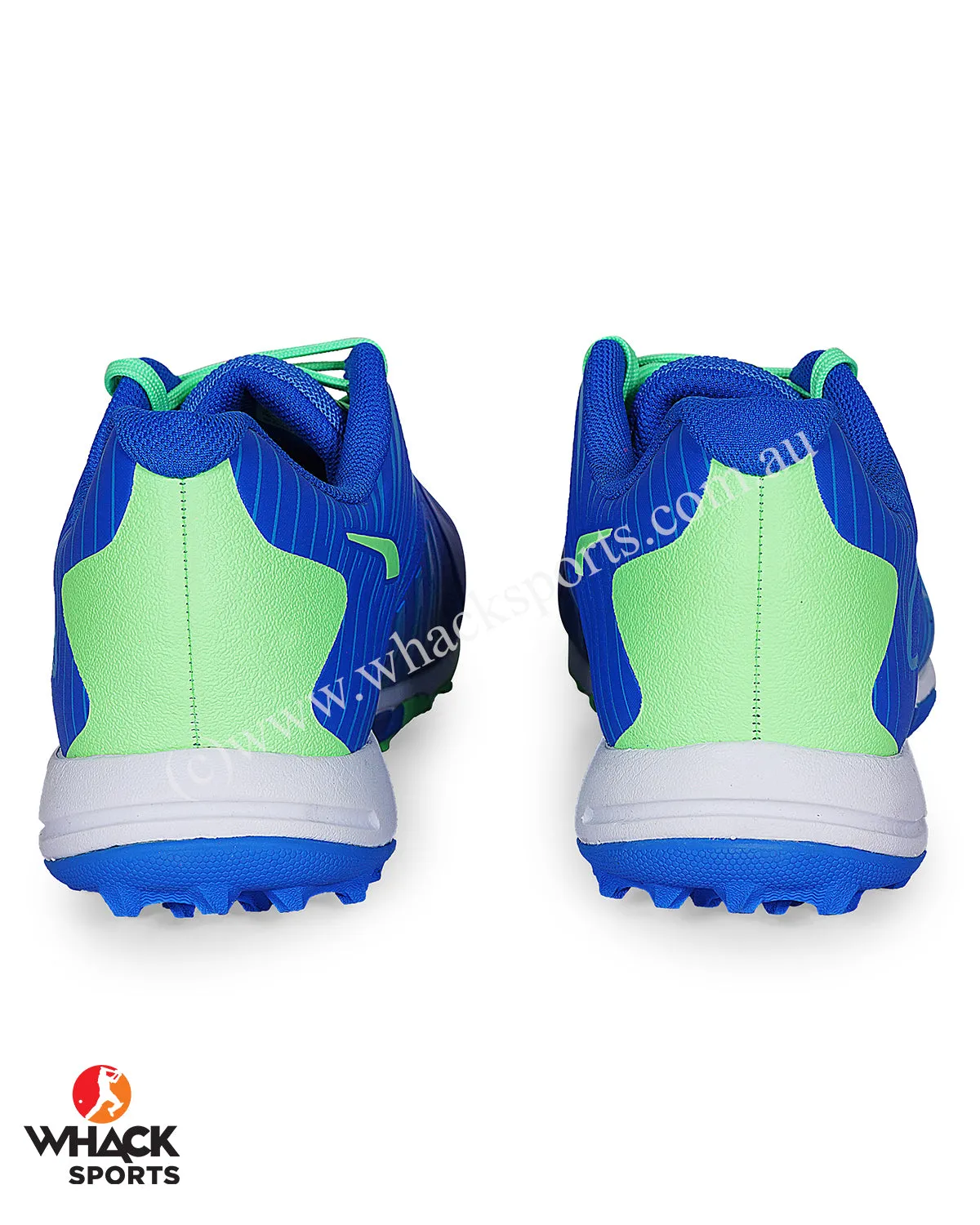 Puma 22 FH - Rubber Cricket Shoes - Bluemazing Elektro Green - White