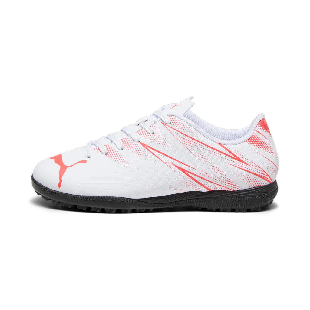 Puma Junior Attacanto TT Football Boots White Fire Orchid