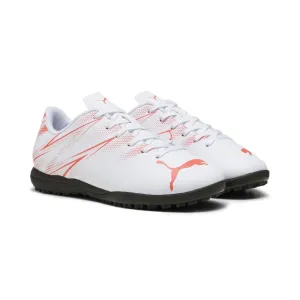 Puma Junior Attacanto TT Football Boots White Fire Orchid