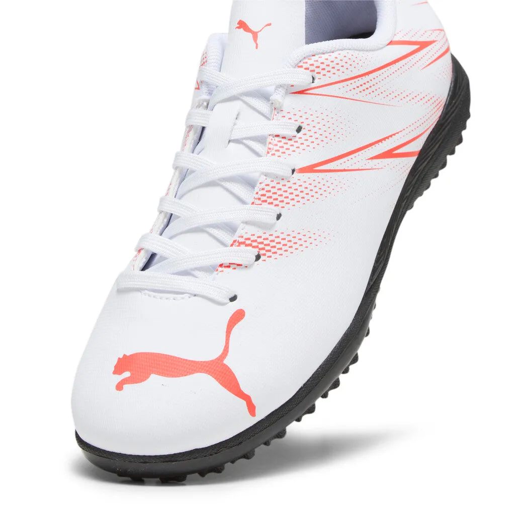 Puma Junior Attacanto TT Football Boots White Fire Orchid