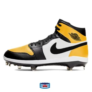 "Yellow Toe" Jordan 1 Retro Cleats